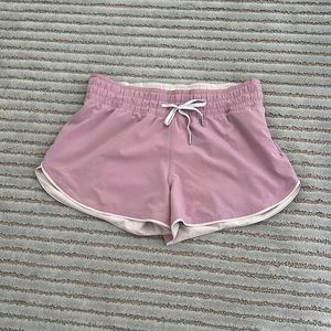 Pink Lululemon Running Short Size 8 (reversible)